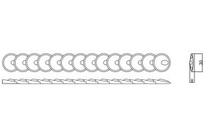 Молдинг RODECOR 04003RD8 из гипса (30*8*2000 мм)