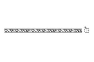 Молдинг RODECOR 04078RD из гипса (15*10*2000 мм)