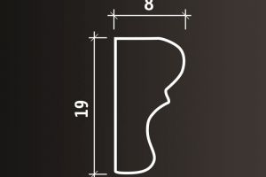 Молдинг RODECOR 04321RD из полиуретана (19*8*2000 мм)