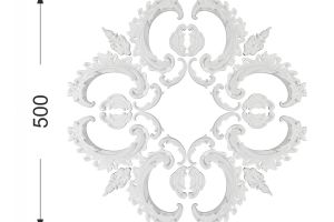 Розетка потолочная RODECOR 87601RD 480 мм из полимерного гипса