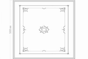 Потолок RODECOR Рококо Растрелли Ф1 88401RC из гипса