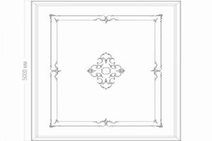 Потолок RODECOR Рококо Растрелли Ф2 88402RC из гипса