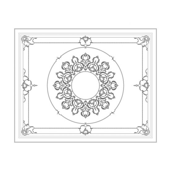 Готовое решение RODECOR Рококо Захаржевский Ф3 99303RC из гипса