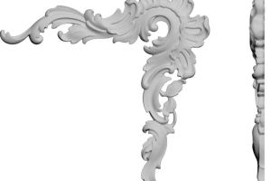 Угловой элемент RODECOR Рококо 0306RRC (225*220*16) правый