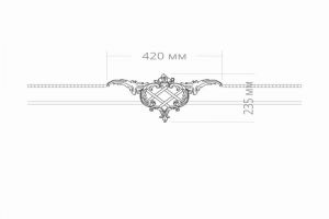 Узел RODECOR Рококо Фомичева Ф3 66082RC из полимерного гипса