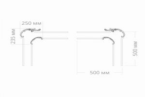 Узел RODECOR Рококо 66095RC из полимерного гипса