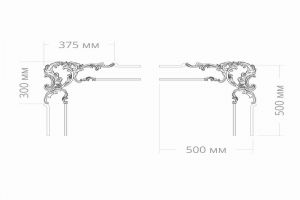 Узел RODECOR Рококо 66097RC из полимерного гипса
