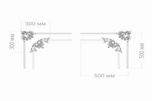 Узел RODECOR Рококо 66098RC из полимерного гипса