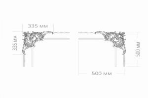 Узел RODECOR Рококо 66099RC из полимерного гипса
