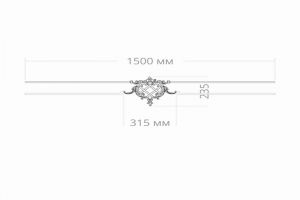 Узел RODECOR Рококо 66110RC из полимерного гипса