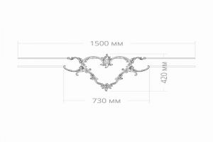 Узел RODECOR Рококо 66112RC из полимерного гипса