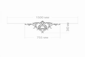 Узел RODECOR Рококо 66113RC из полимерного гипса