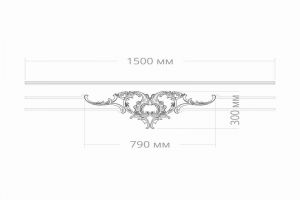 Узел RODECOR Рококо 66117RC из полимерного гипса