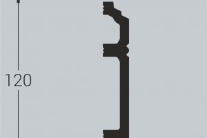 Плинтус напольный Bello Deco XPS П12 из полистирола