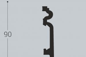 Плинтус напольный Bello Deco XPS П14 из полистирола