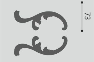 Декоративный универсальный элемент УУ4 (2 шт.) из полистирола