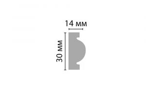 Молдинг гладкий Decomaster D1157 из дюрополимера