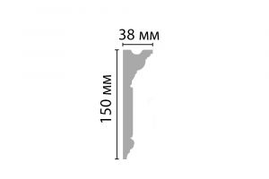 Молдинг гладкий Decomaster D214 из дюрополимера