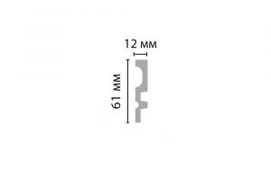 Молдинг гладкий Decomaster D318-1 из дюрополимера