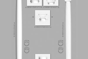 Полуколонна конусная Decomaster DC 8308-8H (O 240 вн O 120*2400 мм)