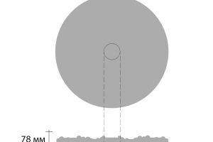 Потолочная розетка Decomaster DR 302A (d 955) из полиуретана