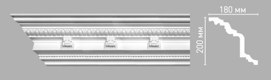 Потолочный плинтус DECOMASTER 95144 из полиуретана