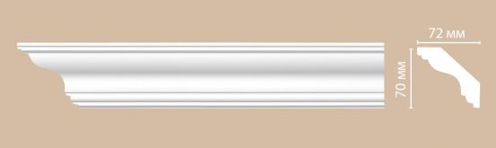 Потолочный плинтус DECOMASTER DS 339AFL гибкий (150*120*2400)
