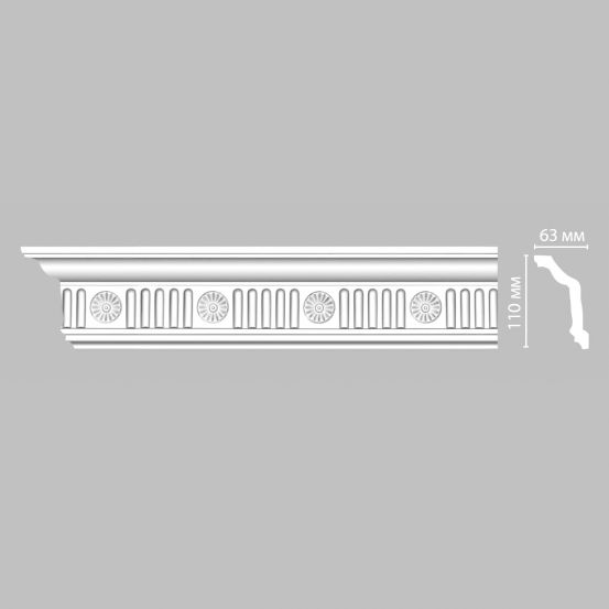 Потолочный плинтус DECOMASTER DT-88152 из полиуретана