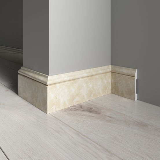 Плинтус напольный Decor Dizayn 005-10 из полистирола