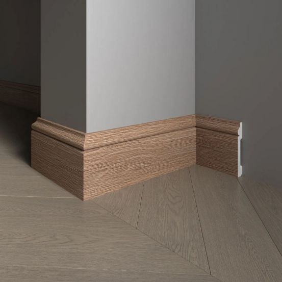 Плинтус напольный Decor Dizayn 005-90SH из полистирола