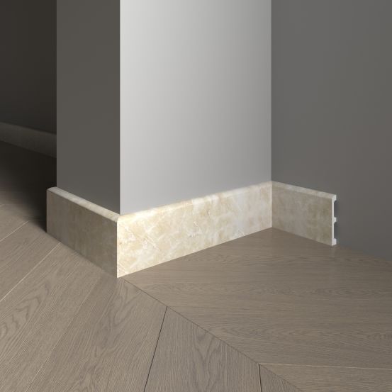 Плинтус напольный Decor Dizayn 706-10 из полистирола