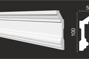 Карниз потолочный Decor-Dizayn DD503 из полистирола