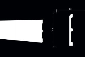 Плинтус гибкий Decor-Dizayn DD706F из полиуретана