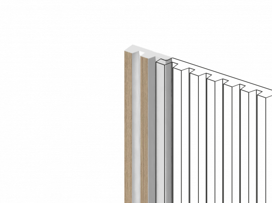 Финишный молдинг Hi Wood LF129A BR417N из полистирола