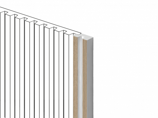 Финишный молдинг Hi Wood LF129B BR417N из полистирола