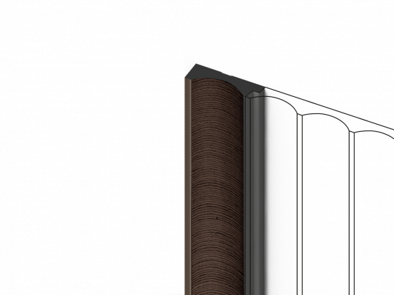 Финишный молдинг Hi Wood LF139A BR354 из полистирола
