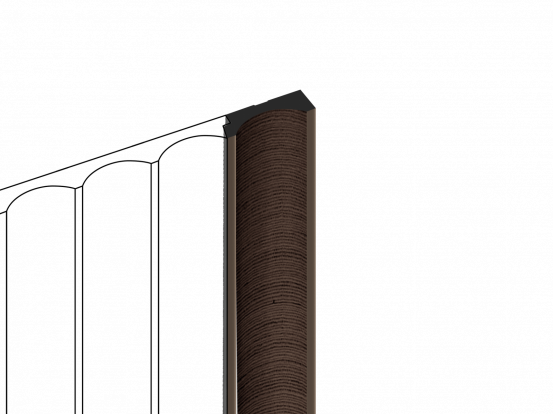 Финишный молдинг Hi Wood LF139B BR354 из полистирола