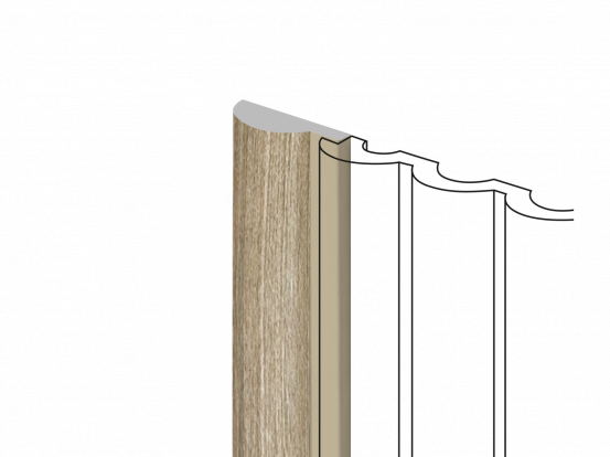 Финишный молдинг Hi Wood LF140A BR496 из полистирола