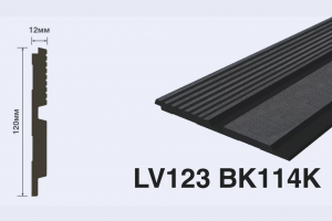 Панель Hi Wood LV123 BK114K из полистирола 120*12*2700 мм
