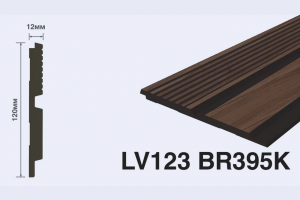 Панель Hi Wood LV123 BR395K из полистирола 120*12*2700 мм