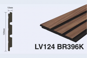 Панель Hi Wood LV124 BR396K из полистирола 120*12*2700 мм