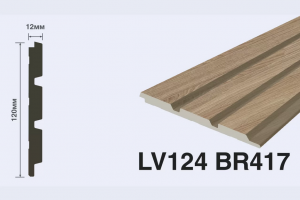 Панель Hi Wood LV124 BR417 из полистирола 120*12*2700 мм