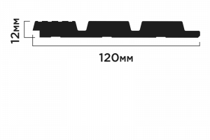 Панель Hi Wood LV124L S339S из полистирола 120*12*2700 мм