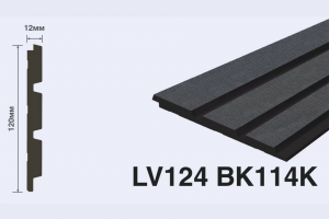 Панель Hi Wood LV124 BK114K из полистирола 120*12*2700 мм