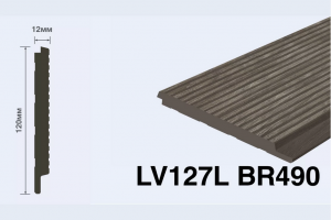 Панель Hi Wood LV127L BR490 из полистирола 120*12*2700 мм