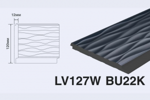 Панель Hi Wood LV127W BU22K из полистирола 120*12*2700 мм