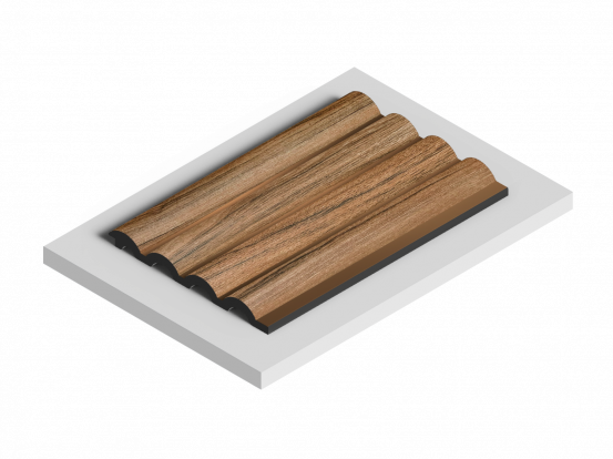 Панель Hi Wood LV140 BR495 из полистирола 120*12*2700 мм