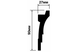Карниз потолочный HiWood A90V2 из полистирола
