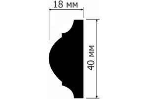 Молдинг HiWood D40 из полистирола