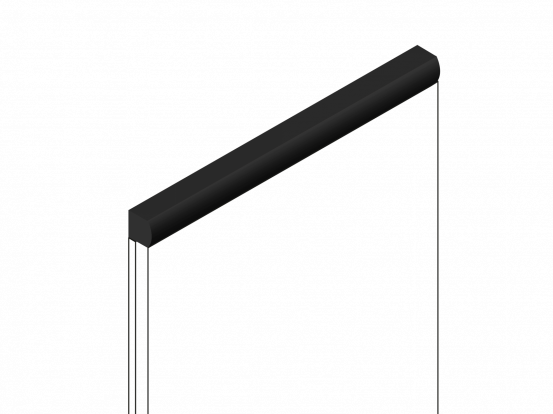 Молдинг HiWood D15V2 BK из полистирола
